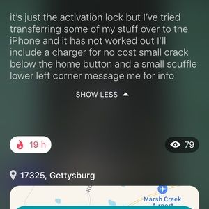 Used iPhone 6s 64gb unlocked activation lock